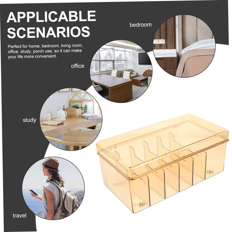 Operitacx Cable Management Cord Organizer Compartment Wire Storage for Home