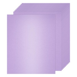 sourcing map 25 Pcs Shimmer Cardstock Paper, 8 x 11 Inch Light Purple Shimmer Paper Sheets, Metallic Cardstock Paper for Art Supplies, Paper Crafting, DIY Crafts