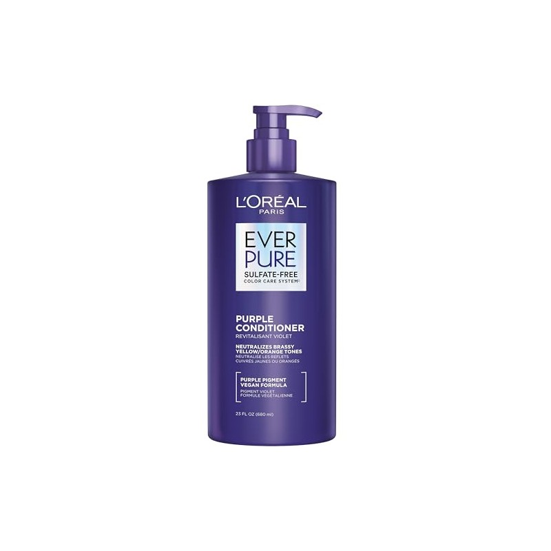 L’Oreal Paris Sulfate Free Brass Toning Purple Conditioner for Blonde,