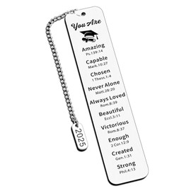 Baptism Gifts for Teen Girls Christian Bookmark Graduation Announcements 2025 Bulk Senior Night Gift for Boys Class of 2025 Gifts Phd High School College Grad Gifts 8th Grade Graduation Stuff for Her
