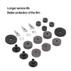 21Pcs Cymbal Felt Clutch Bracket Tube Drum Accessory with Stainless