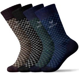 SOCKS BOX, Mens Dress Socks, Super Soft Natural Bamboo Rayon Socks for Men, Lightweight Premium Mens Socks, Gift Box