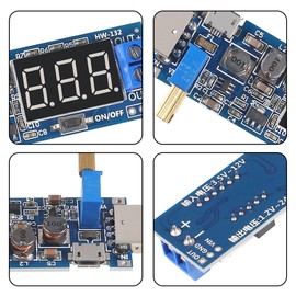 AOICRIE 4 PCS USB Buck Boost Converter 3.5V-12V to 1.2V-24V DC-DC Step Up Step Down Power Supply Module Voltage Regulator 5V to 3.3V 9V 12V 18V 24V