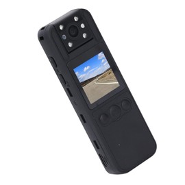 Camcorder, Body Cameras with Audio and Video Recording, 180°Rotatable Lens True HD 1080P 1.3in Screen to Playback Body Cam for Outdoor, Travel Record, Work Records