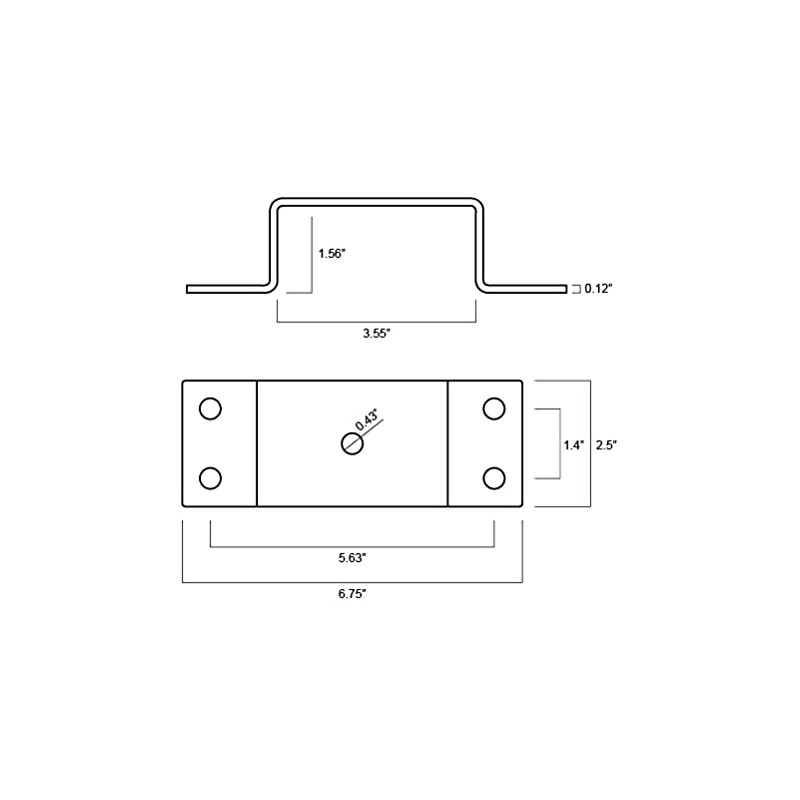 A.A Heavy Duty Bolt-On 2x4 Steel Stake Pockets for Trailer