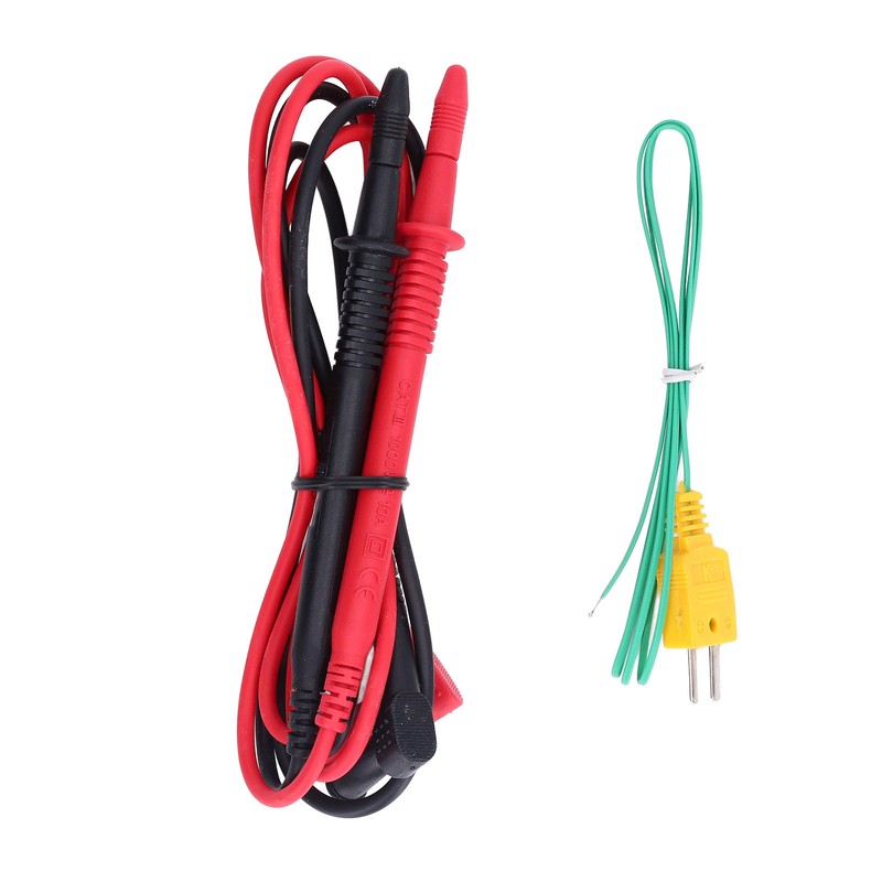 LD9807B Digital Multimeter with Backlight Display Temperature Probe Voltage Current