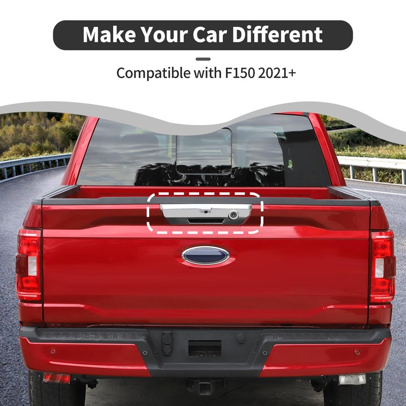 HTHE Light Color Tailgate Door Handle Cover Trim Compatible with
