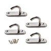 Flomore M8 Eye Plate 304 Stainless Steel Hook Wall Mounted