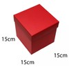 Pack it Caja Rígida Regalo Cubo Rojo 15x15x15 cm Base