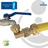 tecuro Angled tap connector with plug-in coupling and 3/4 internal