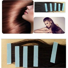 Flameer Lace Front Hair System Tape Bonding Toupee Hairpiece Hair Extensions Tape Adhesive Glue Strips Wig Tape Double Sided Shape C Contour 60pcs