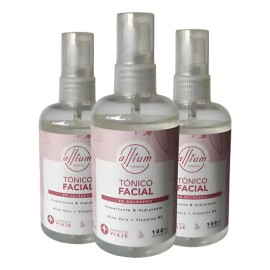 Tónico Facial Rosas Áloe Vera Hamamelis Colágeno -allium 3pz