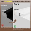 BERISSA Cordless Blackout Roller Shades for Indoor Windows with Light