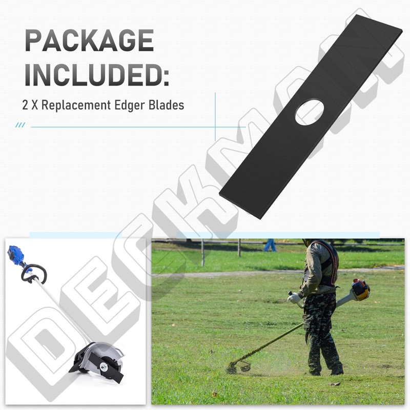 2 Pack 8-in Edger Blade Compatible with Kobalt 80-Volt Max