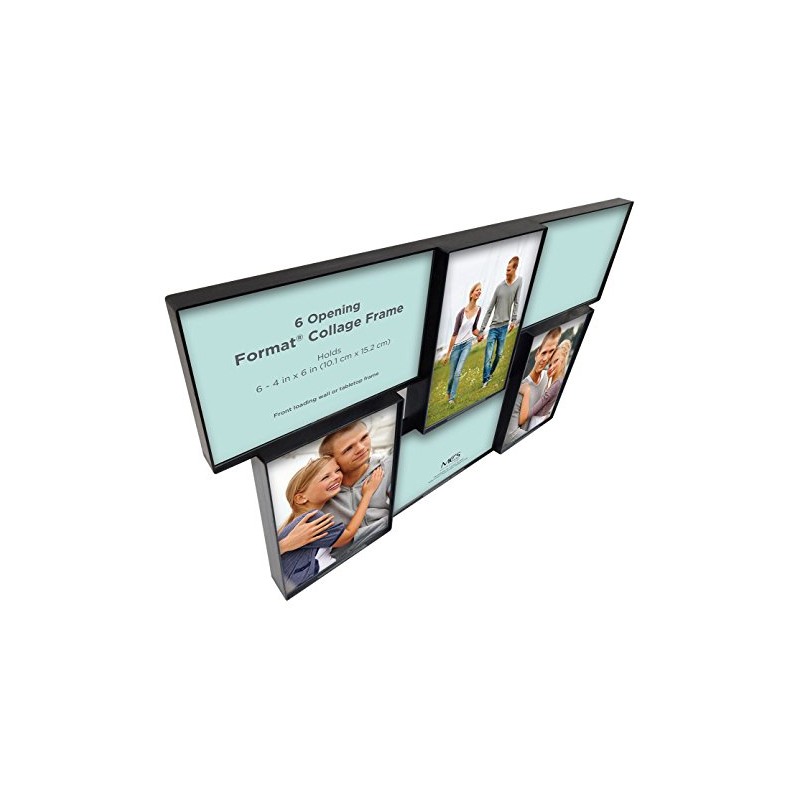 MCS Front-Loading Collage Picture Frame With 6 Openings, 4 x