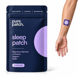 Parches para dormir para adultos, sin melatonina, magnesio, 30 parches