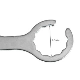 Maxmoral 1 Pack Faucet Wrench Stainless Steel Multifunctional Draft Beer Faucet Spanner for Tap Tower Coupler Tools