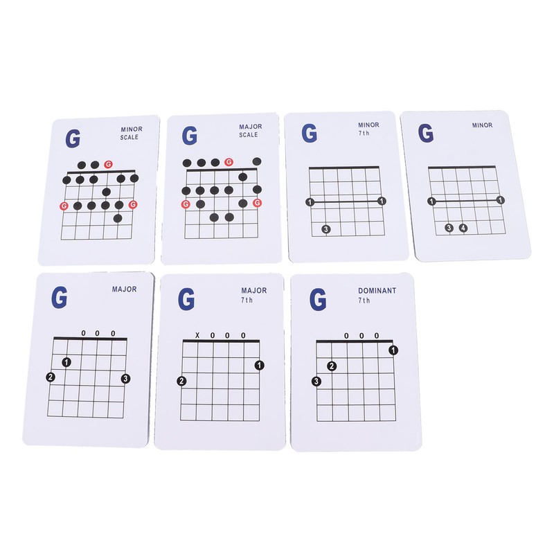 Guitar Chords Card 49 Sheets 6 String Acoustic Electric Guitar