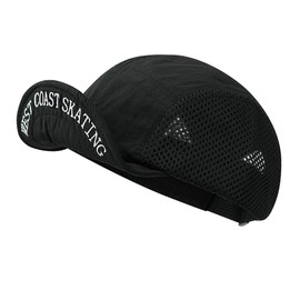 CLAPE Baseball Cap Men Women Baseball Cap with Short Peak Mesh 5 Panel Cap Summer Breathable Quick Drying Adjustable Trucker Cap Sports Cap, BSSD2506-Black, Unit size