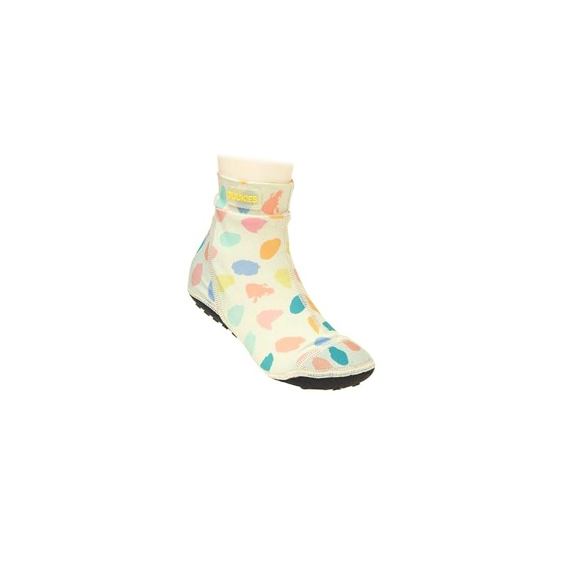 Duukies Girls' UV Beach Socks Paint Yellow Orange Multicoloured -