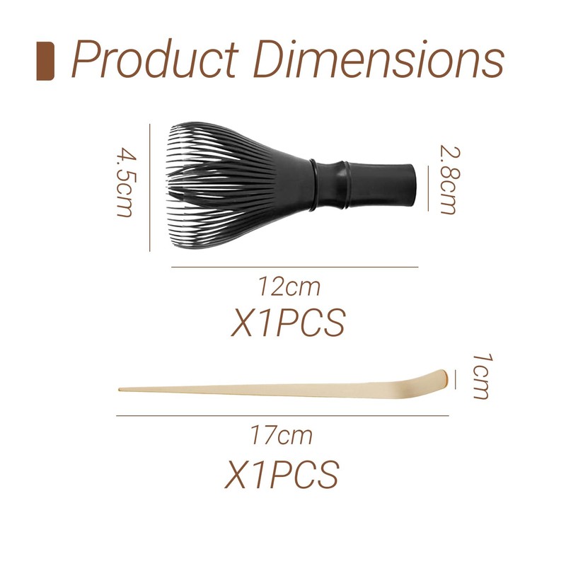 RNSKFG 1 Matcha Stirring Brush And 1 Matcha Powder Spoon,