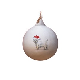 Image Industry Westie Ceramic Bauble - Tree Decoration - Christmas Decorations Dog Gift - Dog Lovers