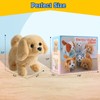 KSABVAIA Plush Golden Retriever Toy Puppy Electronic Interactive Dog -