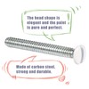 AIEX Long 6-32 Thread White Wall Plate Screws Outlet Cover