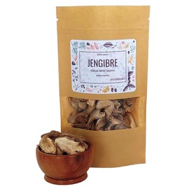 Pasión Orgánica - JENGIBRE DESHIDRATADO Corte té Infusión Orgánico Certificado - Jengibre