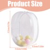 Transparent Doll Bag Protective Case with Small Soft Ball, 17