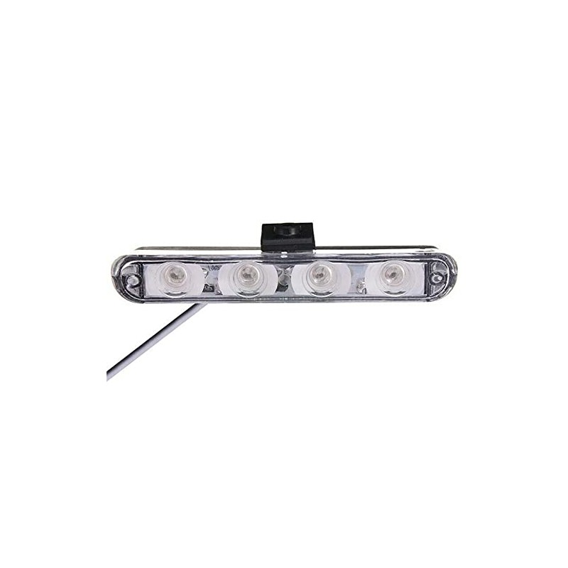 Riloer 16 LED Car Strobe Flash Light, 12V Dash Police
