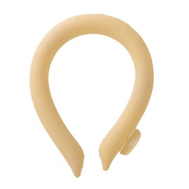 Cool Neck Band, Solid Color, Cool Ring, Heat Stroke Prevention, Eco Friendly, For Men, Women, For Pets, Whitening at 66°F (28°C) and Below Koizumi Lifetex Co., Ltd. (Beige)