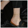 Women's Anklet, Gold, Fine, Snake Chain, Stainless Steel, Hypoallergenic, Friends,