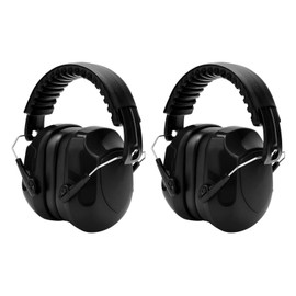 Pixaro 2pcs Ear Defenders Adults, Professional Shooting Ear Protective, Hearing Protective Earmuffs, Ear Defenders Suitable for Sleeping, Autism, Shooting, Construction or Mowing