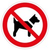 Sticker Prohibited Sign "Carry Dogs Prohibited" Film ISO 7010 P021