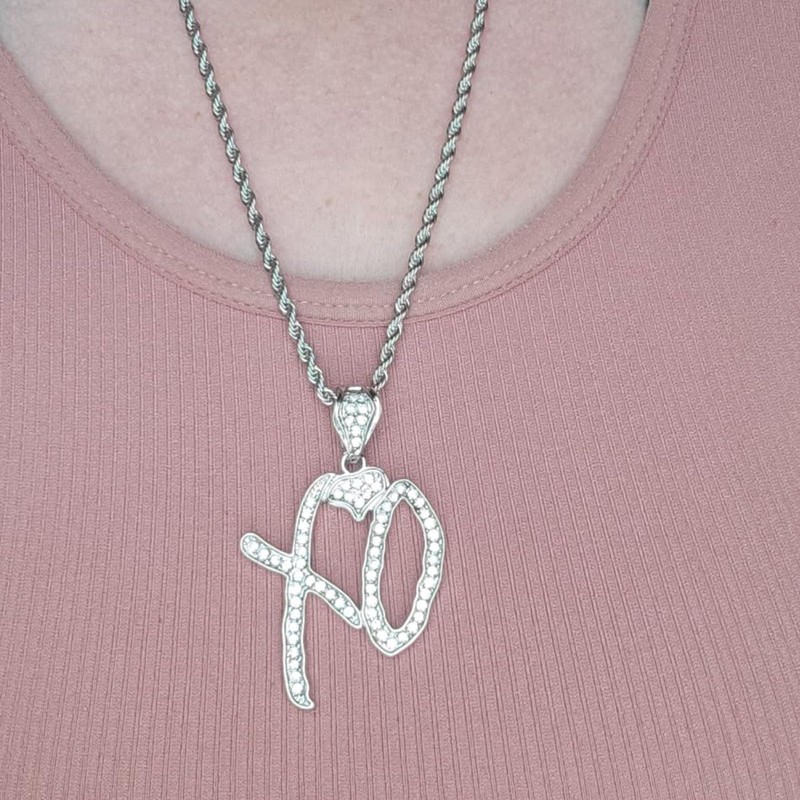 Unisex High Hip Hop XO Letter Pendant Necklace, New 2026