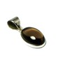 SQP2210141 Sterling Silver Smoky Quartz Pendant, Sterling Silver, Madeira Citrine