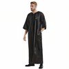 Musuly Men's Kaftan - Traditional Thobe Abaya Djellaba, black