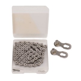 10 Speed Bicycle Chain Full Hollow Lightweight Mountain Road Bike Chain Alloy Steel Cycling Riding Bike Chain Replacement Silver
