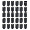 FregocS BIC-VC01-30p Bicycle English Valve Caps Convenient 30 Pack Black