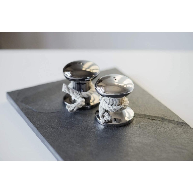 Philippi 273037 Hamburger Shaker for Salt, Nickel, Silver, 4.3 x