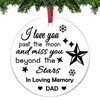 Aerfhhy Memorial Acrylic Hanging Ornament for Loss of Dad, Father