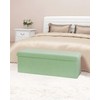 B FSOBEIIALEO Small Storage Ottoman Cube Sherpa Ottomans Foot Rest,