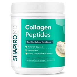 Collagen Peptides Powder - Collagen Powder Supplement for Hair, Skin, Nails, and Joint Support, Types I & III Hydrolyzed Collagen for Easy Absorption | 11g Collagen Per Serving, 16 oz. | Shapiro MD
