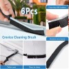 Crevice Cleaning Brush,New Multifunctiona<wbr/>l Brush Tool, Black