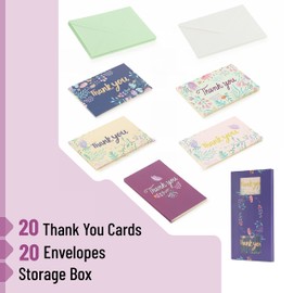 Mr. Pen- Thank You Cards with Envelopes, 20 Pack, 5 Design, Thank You Note Blank Inside, Thank Cards with Envelopes