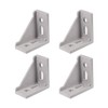sourcing map Inside Corner Bracket Gusset, 60mm x 60mm for