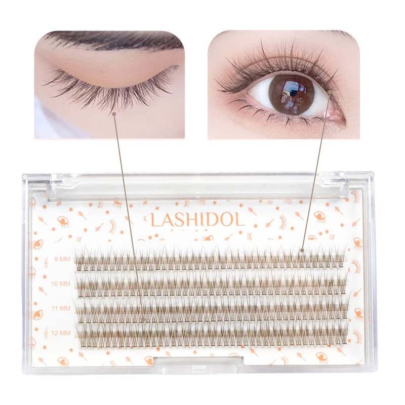 LASHIDOL Partial False Eyelashes, Matsueku Self False Eyelashes, Natural, Popular,