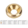 50pcs M3 ~ M6 CNC Pure Copper Countersunk Screw Washer