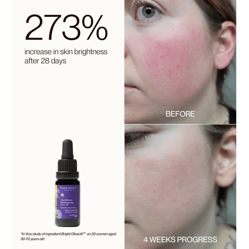 Edible Beauty & Snowflower Illuminating Face Oil 15ml